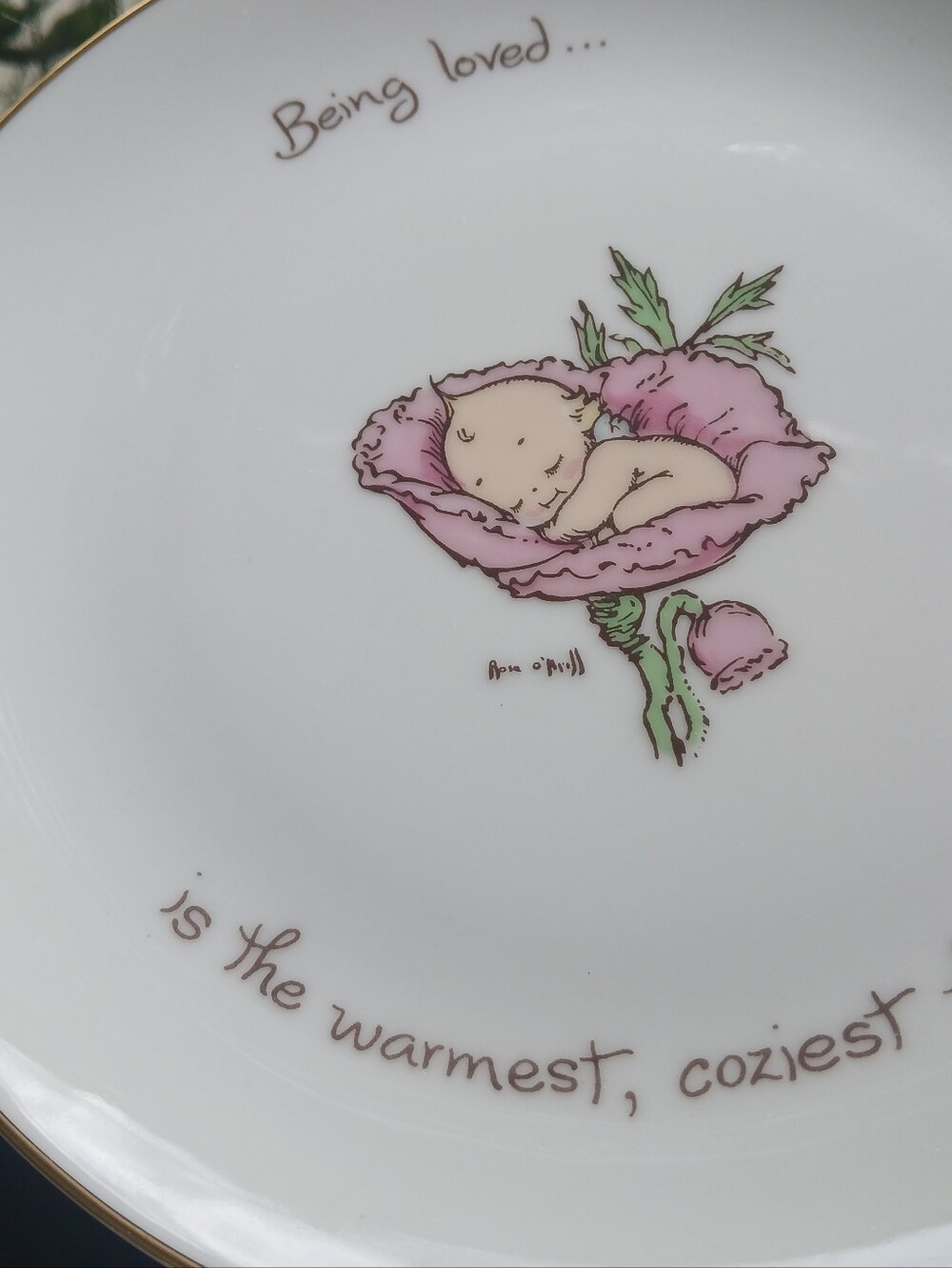 Kewpie Collectors Edition Decorative Plate Wall Hanging Baby Room 1970s Nursery - Picture 2 of 6